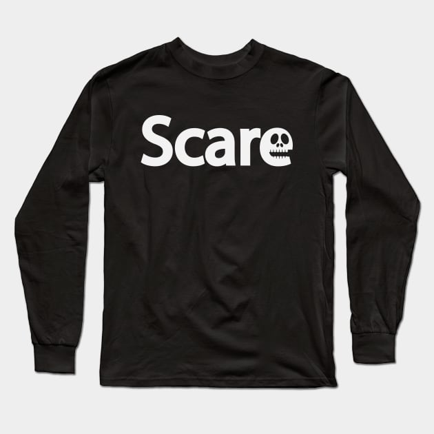 Scare being scary Long Sleeve T-Shirt by Geometric Designs